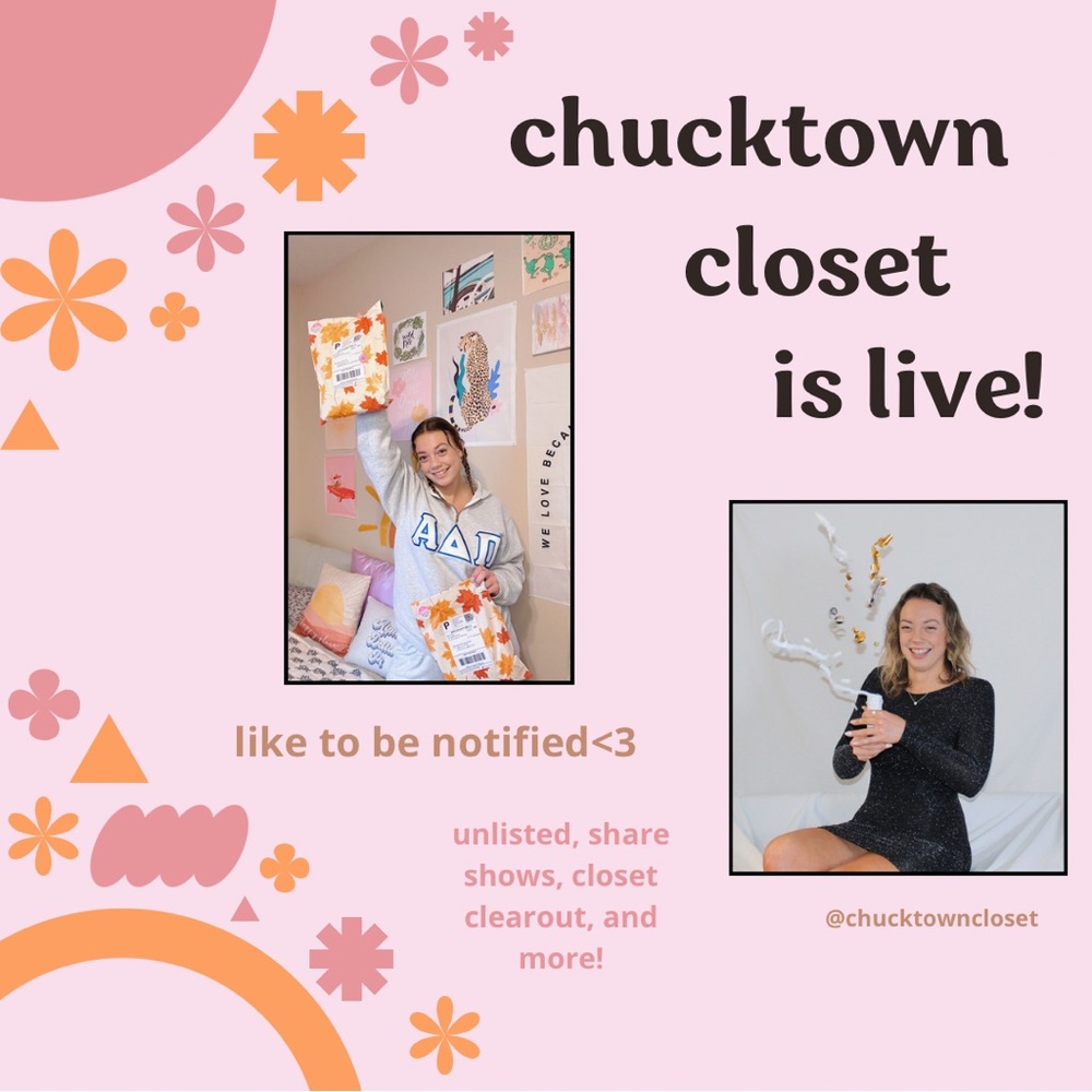 @chucktowncloset live show !!! ✨ like to be notified